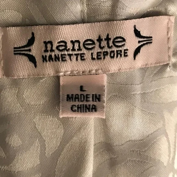 Nanette Lepore Black and Cream Tweed Blazer - Picture 3 of 7